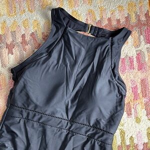 Shade & Shore Black 1 piece NWT swimsuit with delicious details